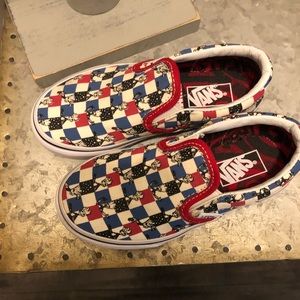 Vans shoes w/ groot from guardians of the galaxy.